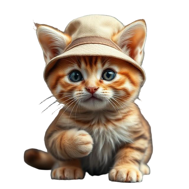 Adorable Kitten Die-Cut Sticker – Perfect for Laptops, Water Bottles, Journals & More!