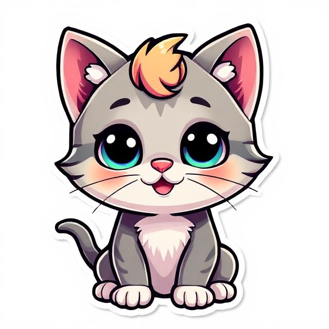 Cute Kawaii Elf Gamer Girl Sticker – Bikini Fantasy Character Decal
