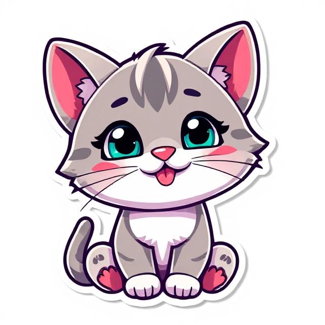 Cute Kawaii Elf Gamer Girl Sticker – Bikini Fantasy Character Decal